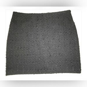 H&M Black Tweed Mini Skirt / Size 4 (US)